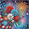 Diamond Painting-DIY Crystal Rhinestone National Flag Fireworks