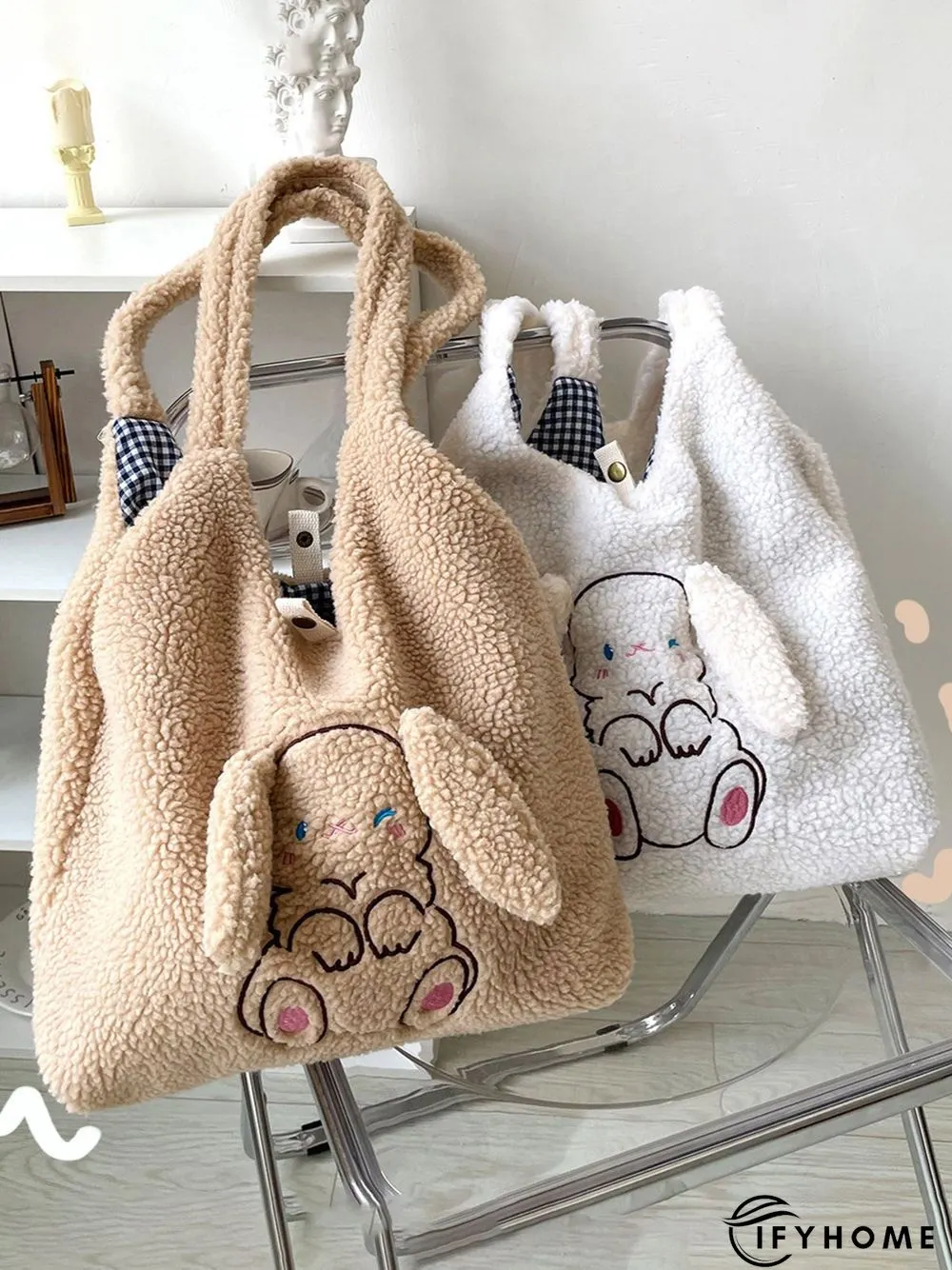 Plush New Year Cute Rabbit Shoulder Bag | IFYHOME