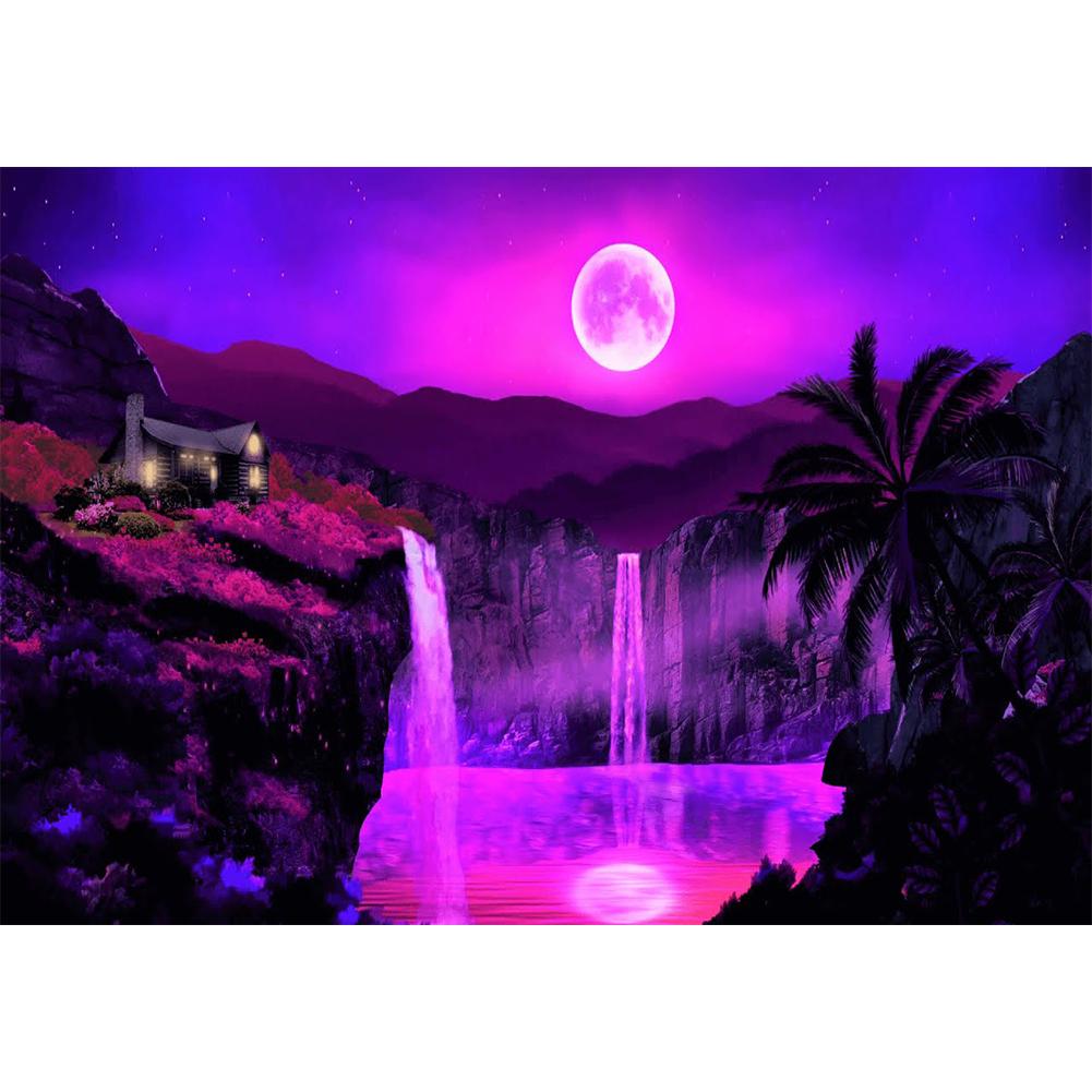 

Landscape Moon-Round Drill Diamond Painting-40*30CM, 501 Original