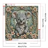 (40*40cm)Flower Koala - Full Round Drill Diamond Painting
