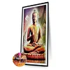 Statue de Bouddha - Compl&egrave;te Rond Peinture au Diamant  30*40cm