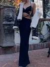 Lace-Up Backless Bodycon Maxi Dress