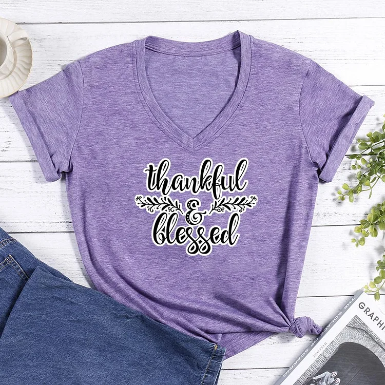 Thanksgiving V-neck T Shirt