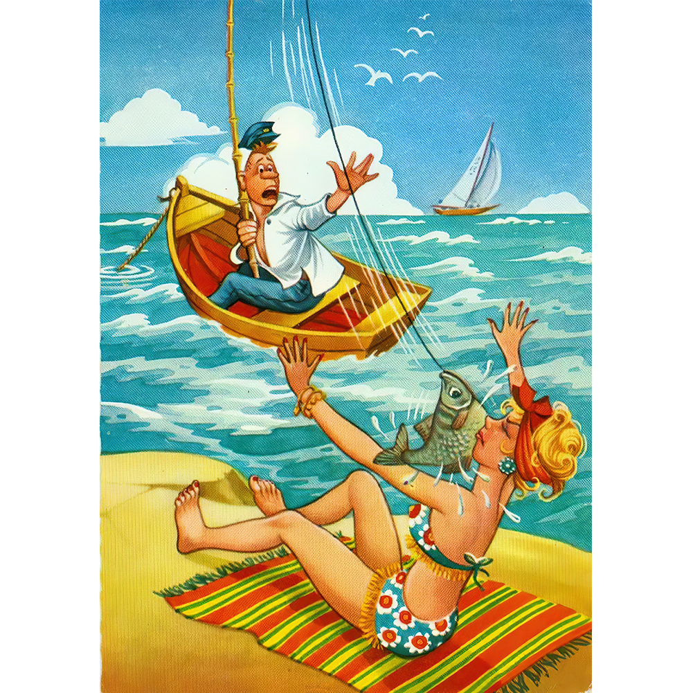 

Active Angler - Round Drill Diamond Painting - 30*40CM, 501 Original