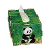 Panda 5d bricolage diamant peinture &agrave; la main porte-mouchoirs en bois bo&icirc;te &agrave; mouchoirs artisanat