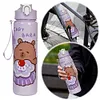 700ml Capybara Cute Water Cup with Straw & Handle Travel Water Bottle for Sports