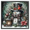 Christmas Snowman-11CT Stamped Cross Stitch 40*40cm/15.75*15.75in