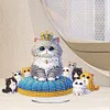 Acrylic Cat And Kitten Group - 5D DIY Craft Ornament