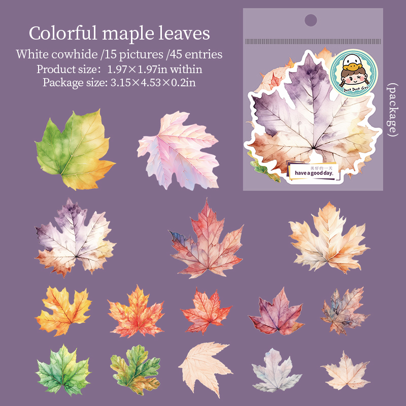Sticker - A Leaf Series Vintage Leaves 