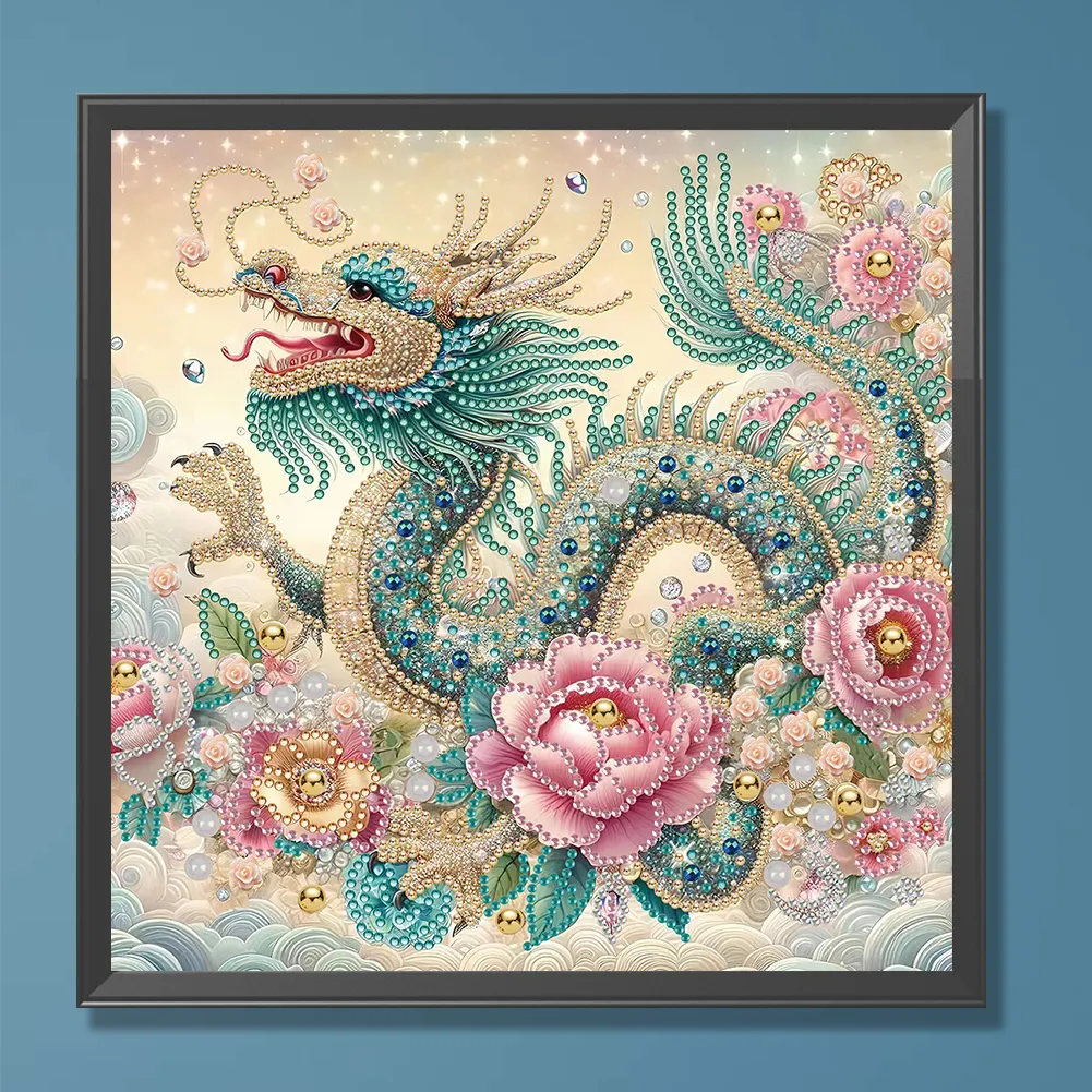 Diamond Painting - Partial Special Shaped Drill - Gorgeous Dragon(Canvas|30*30cm)