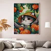 (US Local)Cat -14CT Stamped Cross Stitch Kit(37x47cm)