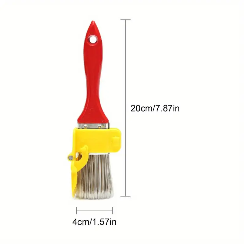 1pc edger paint brush durable lightweight clean brush painting brush with wood handle diy tool for frame wall ceiling edges trim details 3