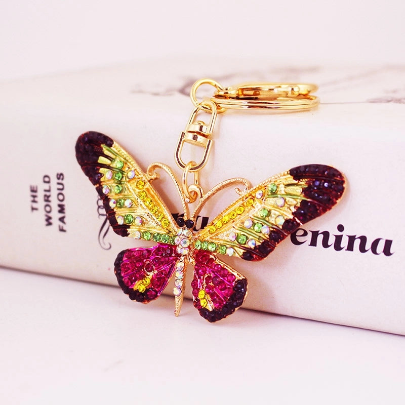 Pastoral Butterfly Alloy Women’s Bag Pendant Keychain