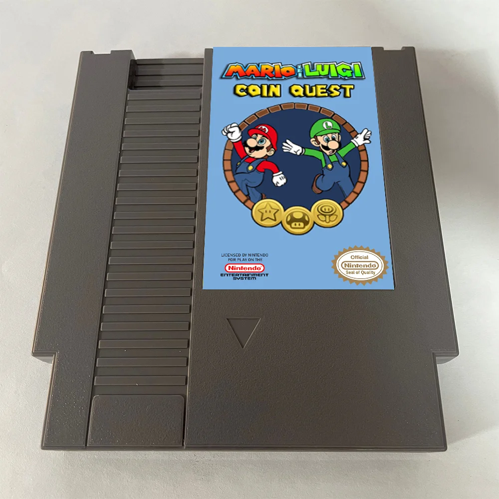 Coin Quest Starring Mario & Luigi NES For Nintendo Entertainment System Console - 8 Bit Game Cartridge