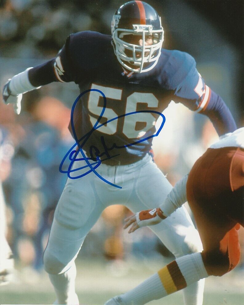 VINTAGE LAWRENCE TAYLOR SIGNED NEW YORK NY GIANTS NFL 8x10 Photo Poster painting #1 EXACT PROOF!