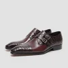 Luxury Mens double Monk Strap Dress Shoes
