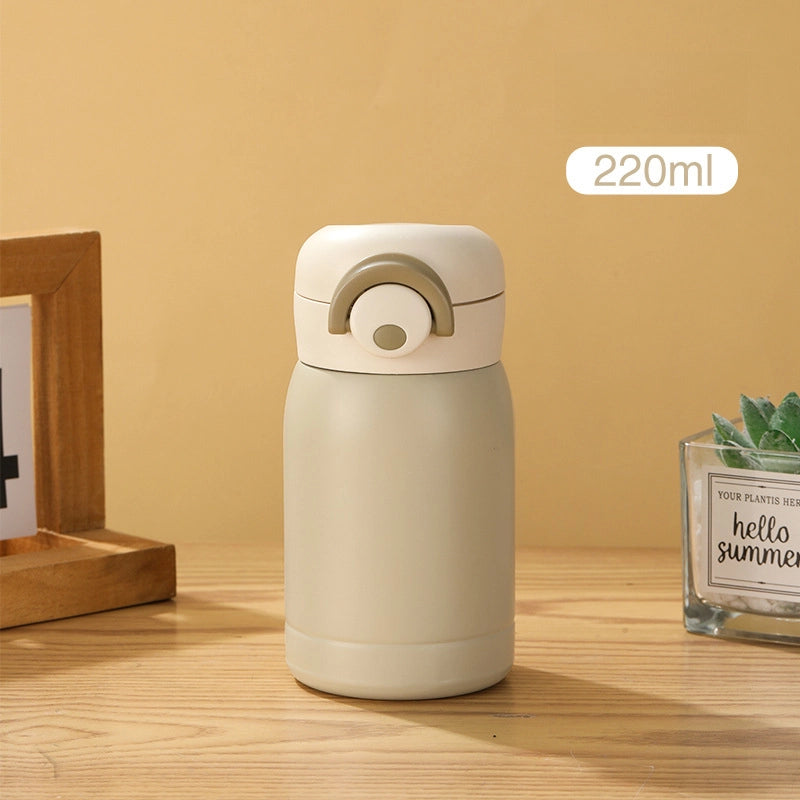 High-looking 304 Stainless Steel Vacuum Cup Simple Mini Pocket Cup Bounce Cup Portable Children Drinking Cup