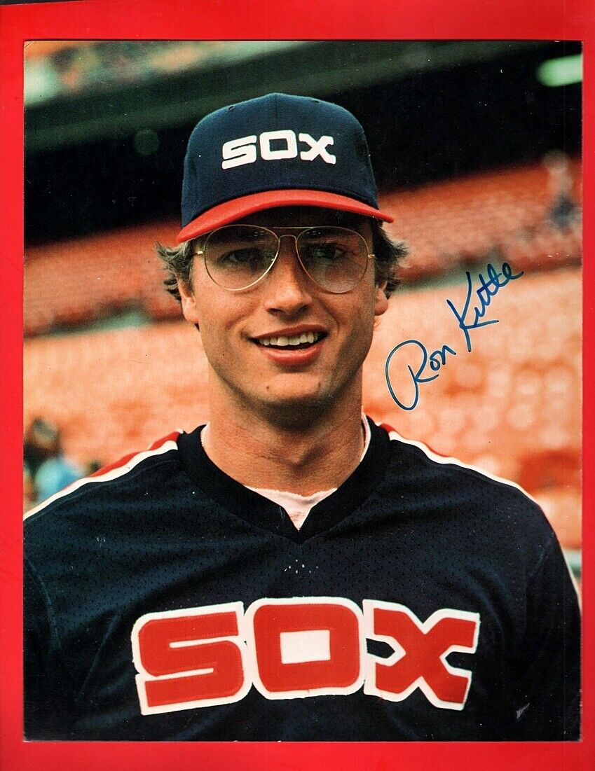 1986 RON KITTLE-CHICAGO WHITE SOX 8X10 AUTOGRAPHED COLOR GLOSSY Photo Poster painting