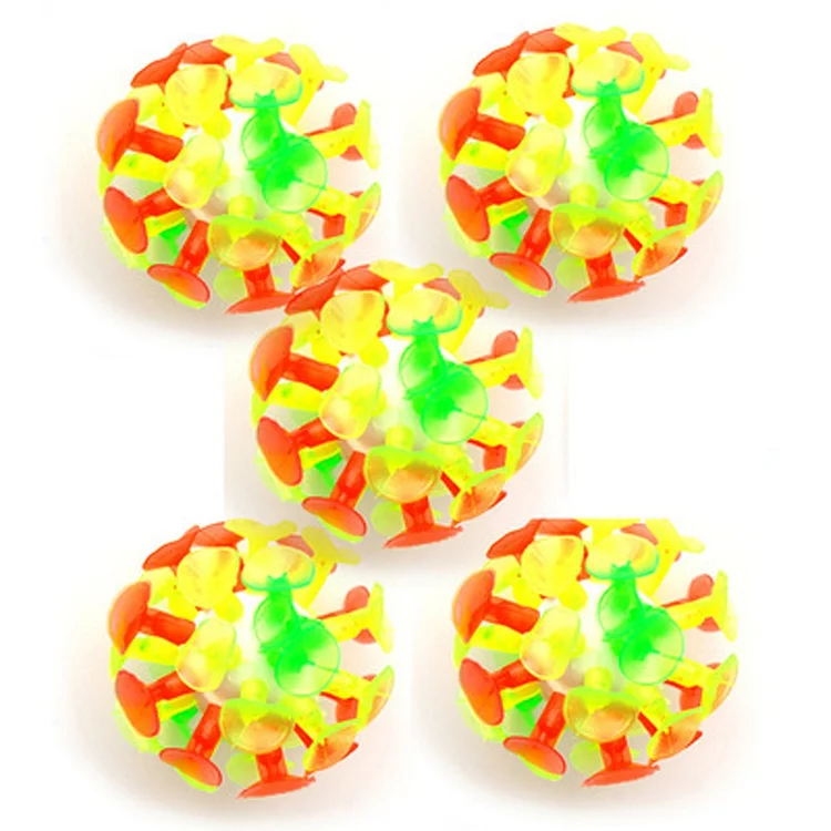 Sparkling suction cup ball, glowing adhesive ball, kindergarten suction board ball | 168DEAL