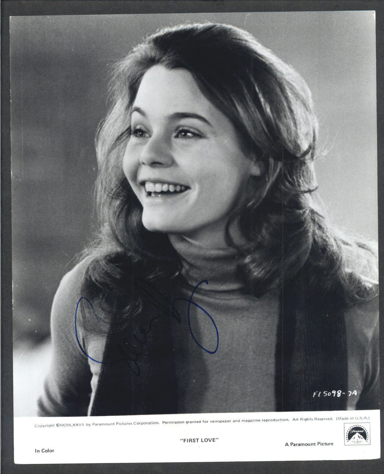 Susan Dey - Signed Autograph Movie Still - First Love - Partridge Family