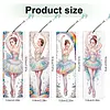 4Pcs Rainbow Ballerina DIY Diamond Painting Bookmark with Crystal Pendants Diamond Painting Art Bookmarks Special Shape for DIY Making Beginners Adult Arts Craft Supplies