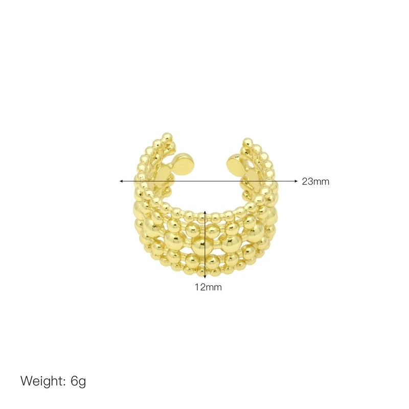 Copper Minimalist Classic Style Inlay Heart Shape Zircon Rings