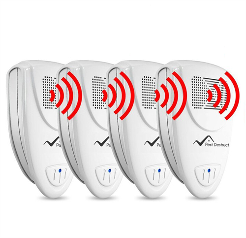Ultrasonic Cockroach Repeller - PACK of 4 - Get Rid Of Roaches In 48 Hours