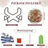 8pcs DIY Diamond Painting Coaster Kit With Holder - Gingerbread Man