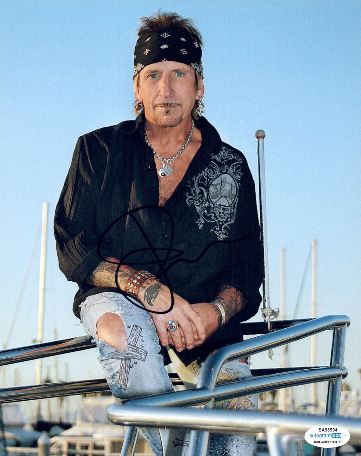 Jack Russell Signed Autographed 8x10 Photo Poster painting Great White Lead Singer ACOA COA