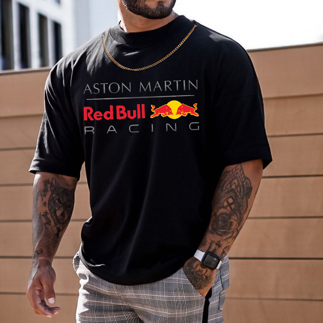 Men's Racing Print Loose Fit T-Shirt / TECHWEAR CLUB / Techwear