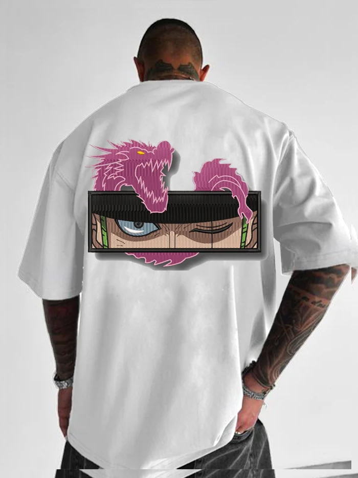 Oversized Loose Anime Large Print T-Shirt