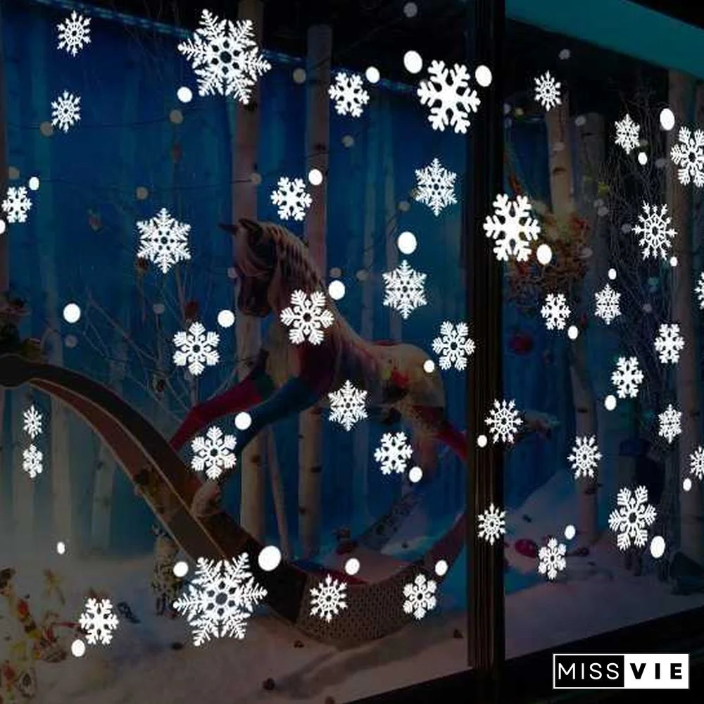 Christmas Decorations Holiday Window Sticker Xmas Glass Stickers Decals