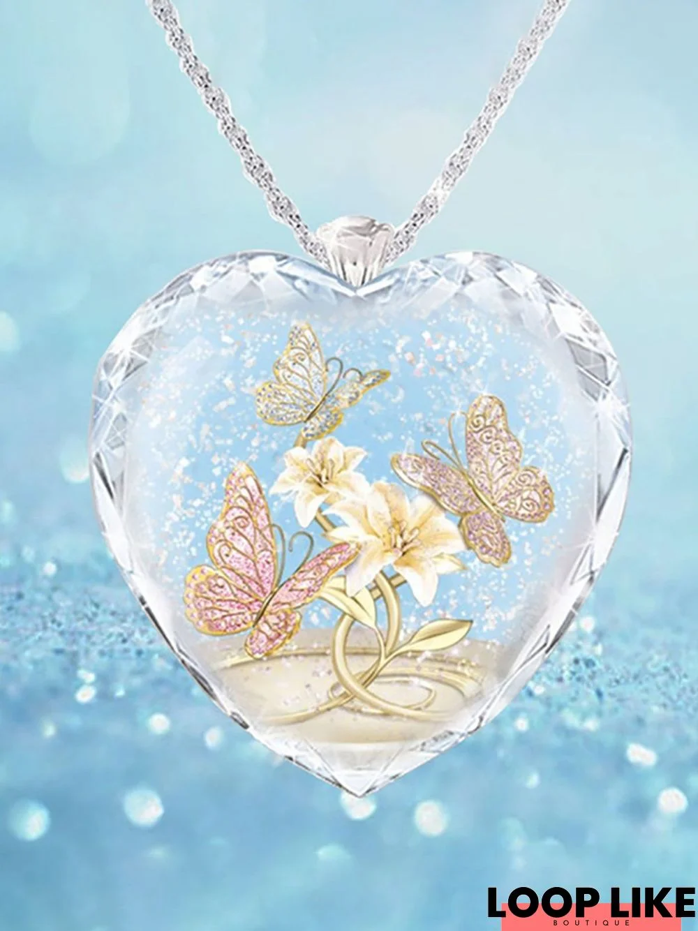 Crystal Butterfly Necklace