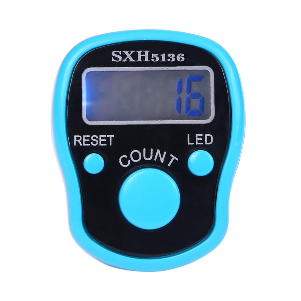 

Stitch Marker Finger Ring Counter Led Light Electronic Tally Counter, Blue, 501 Original