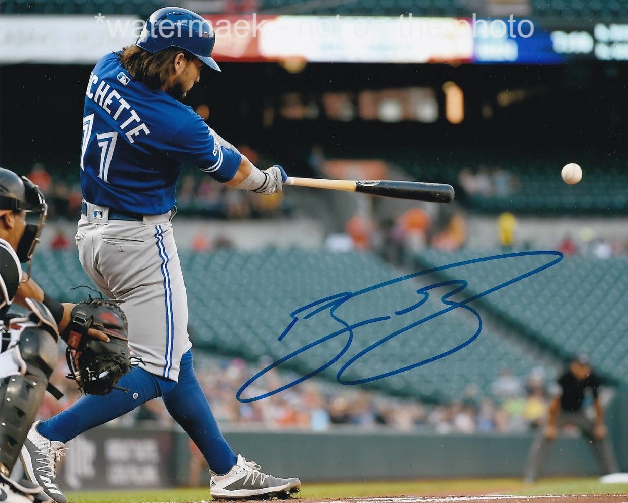 BO BICHETTE SIGNED AUTOGRAPH 8X10 Photo Poster painting TORONTO BLUE JAYS