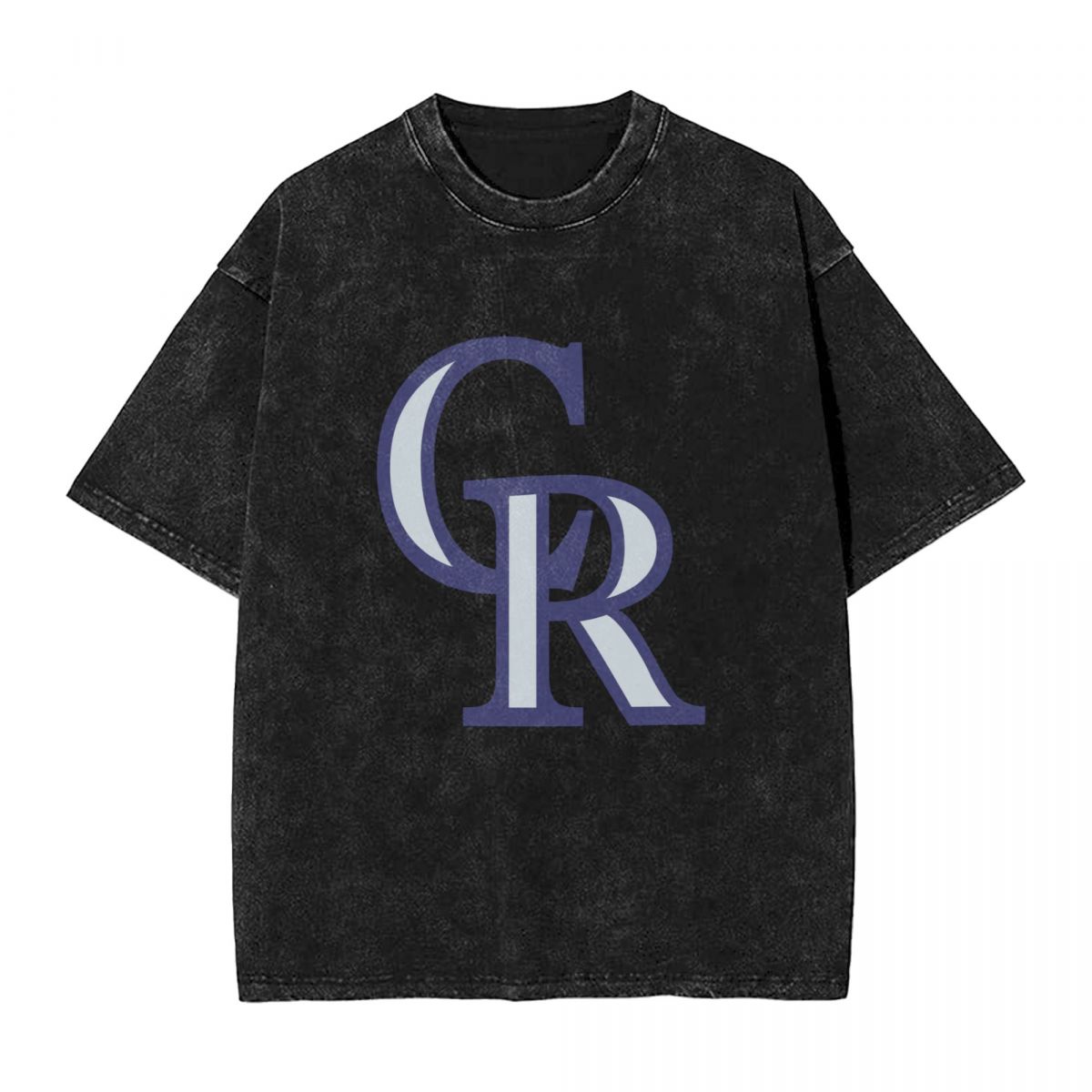 Colorado Rockies Logo Vintage Oversized T-Shirt Men's