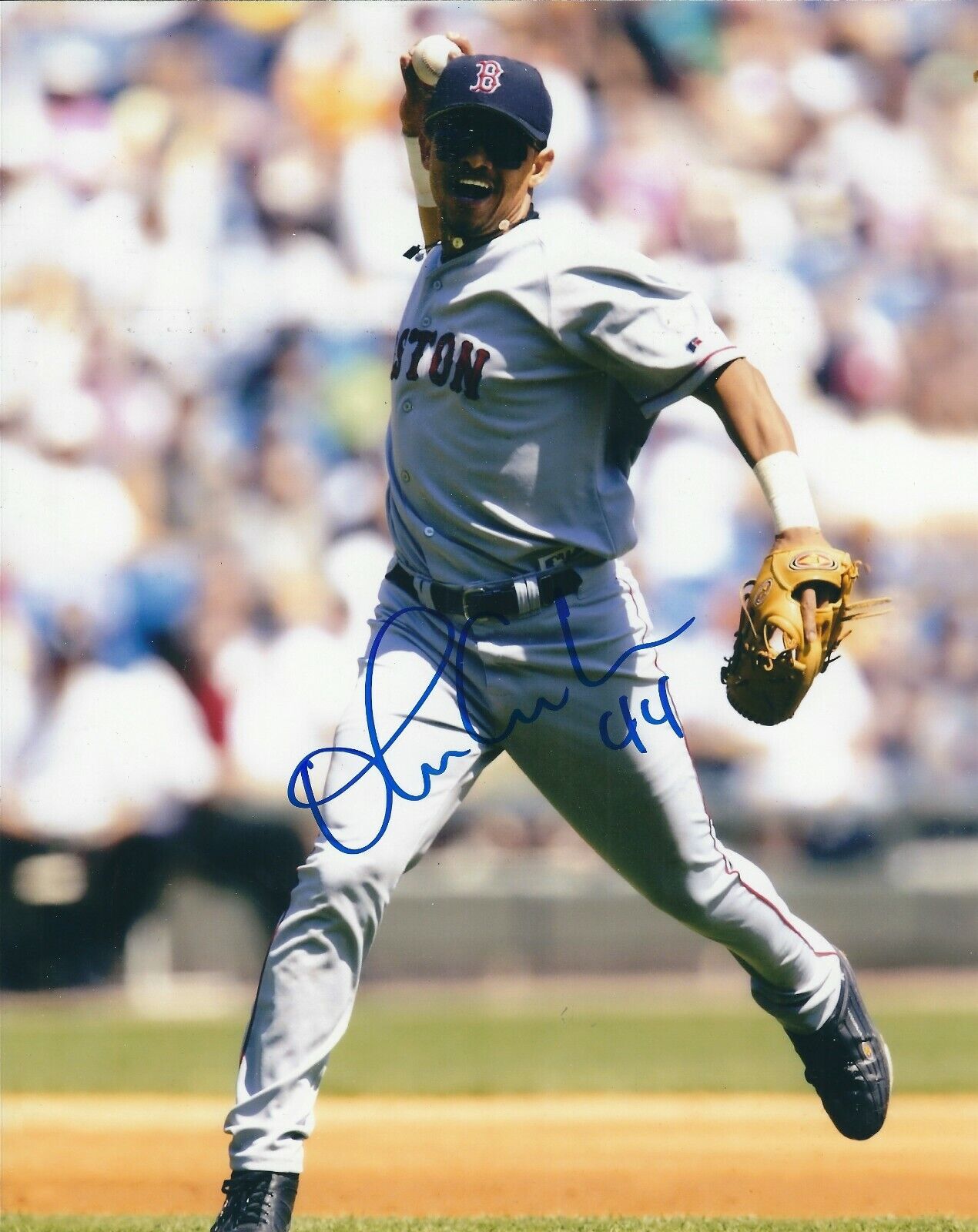 Autographed 8X10 ORLANDO CABRERA Boston Red Sox Photo Poster painting - w/COA