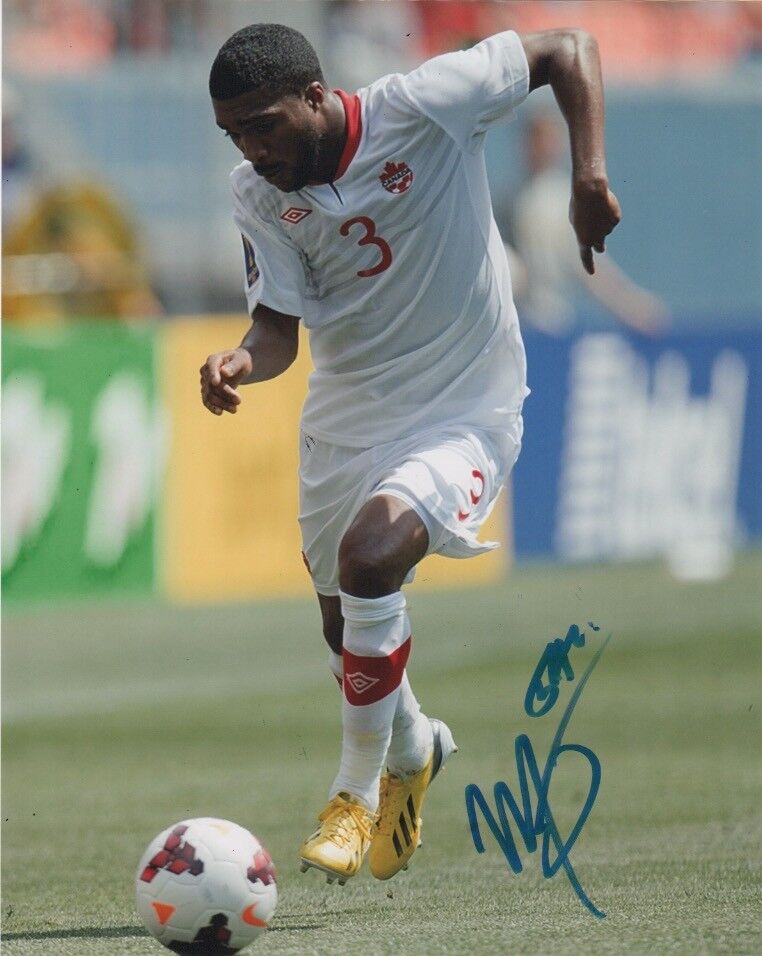 Team Canada Ashtone Morgan Autographed Signed MLS 8x10 Photo Poster painting COA B