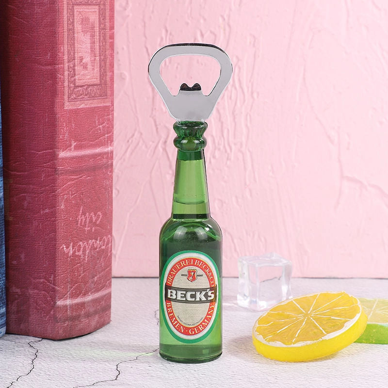 Creative Beer Bottle Bottle Opener Home Personalized Trend Refridgerator Magnets Cross-border Mini Beer Screwdriver
