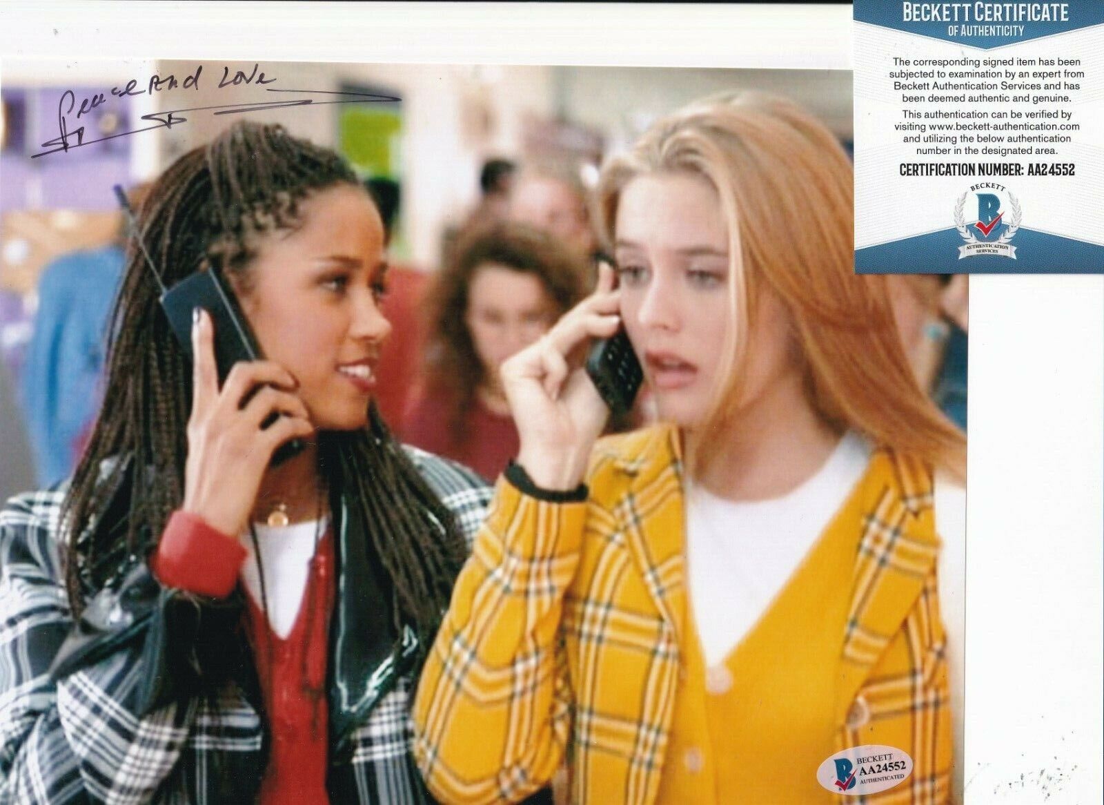 STACEY DASH signed (CLUELESS) Dionne Sexy Star 8X10 Photo Poster painting BECKETT BAS AA24552