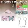 2Pcs Butterfly DIY Diamond Painting Key Holder for Adults Beginners Gifts