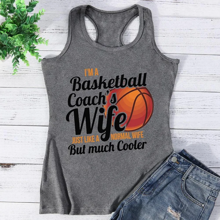 Basketball Coach Wife funny Vest Top-Annaletters