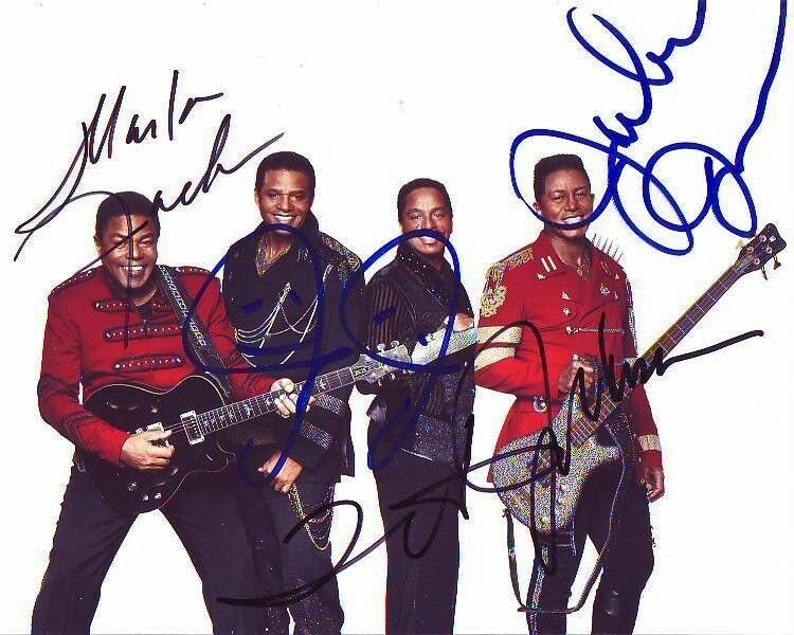The jacksons signed autographed Photo Poster painting marlon tito jermaine jackie
