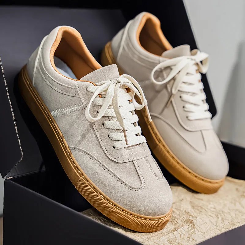 Men's Suede Low-Top Trainers &ndash; Gum Sole Casual Sneakers &ndash; view 2