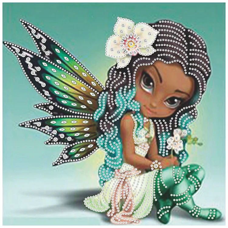 Diamond Painting | Special-shaped diamond painting - Cute Big Eyes Girl