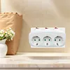 3 Horizontal Socket Power Adapter Power Converter Socket for Living Room Bedroom