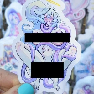Pornhint Tentacle Fun female Lewd nsfw StickerOC Honeko NSFW