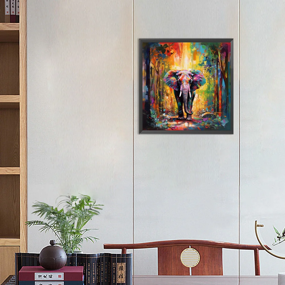 Diamond Painting - Full Round Drill - Elephant(Canvas|30*30cm)