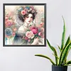 (Multi-Style)Flowers Lady-Full Round Diamond Painting 40*40/40*50CM