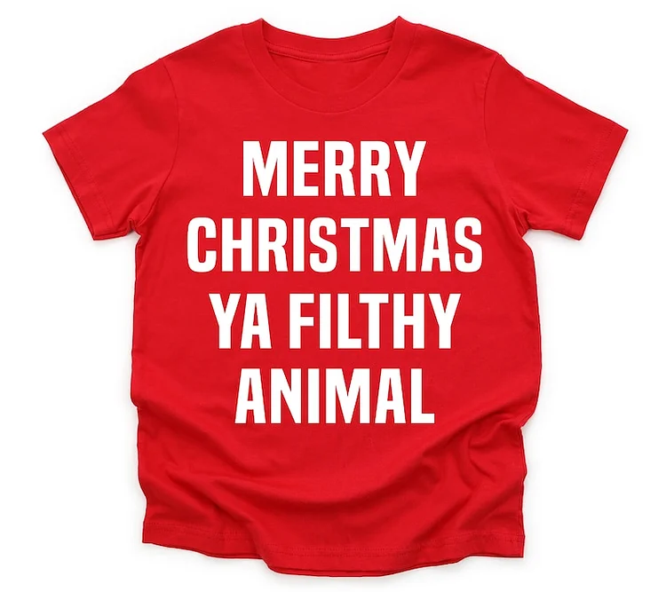 Toddler Christmas Sweatshirt, Funny Christmas Shirts, Kids Christmas Sweater, Merry Christmas Gifts for Boys, Filthy Animal